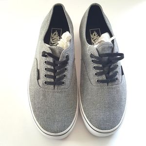 Vans Canvas Pewter White Gray Shoes